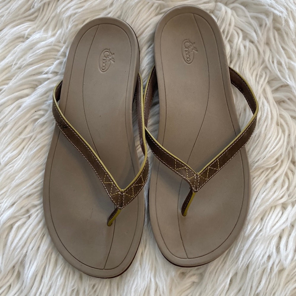 CHACO Sandals size 8M good condition see all photos leather type  upper sandals